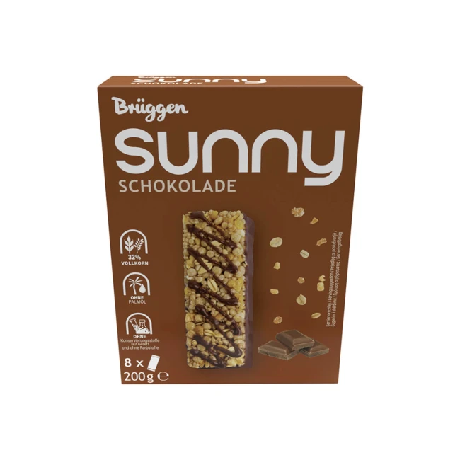 Bruggen Sunny Muesli Snack Με Σοκολάτα 8x25gr