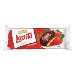 Lovita Μπισκότα Με Γέμιση Φράουλα 135gr
