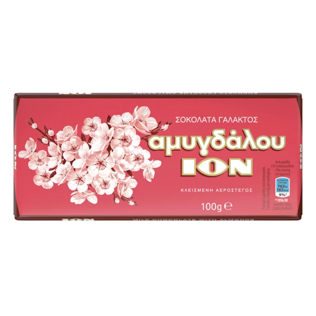 ΙΟΝ Σοκολάτα Γάλακτος Αμυγδάλου 100gr