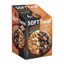 Βιολάντα Soft Cookies Twins Κακάο & Βανίλια-Αλατισμένη Καραμέλα 160gr