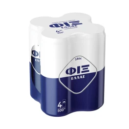 ΦΙΞ Ελλάς Lager Mπύρα Κουτί 4x500ml