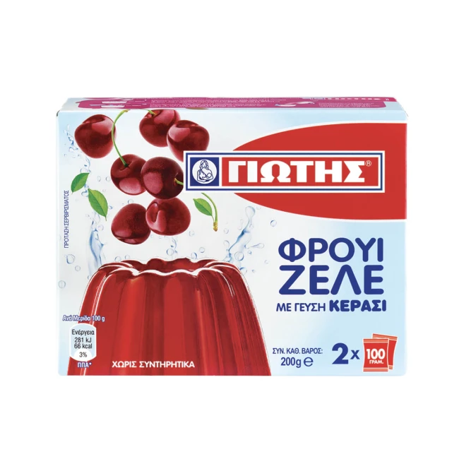 Γιώτης Φρουί Ζελέ Κεράσι 2x100gr