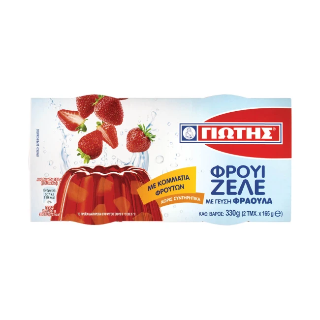 Γιώτης Ζελέ Φράουλα 2X165gr