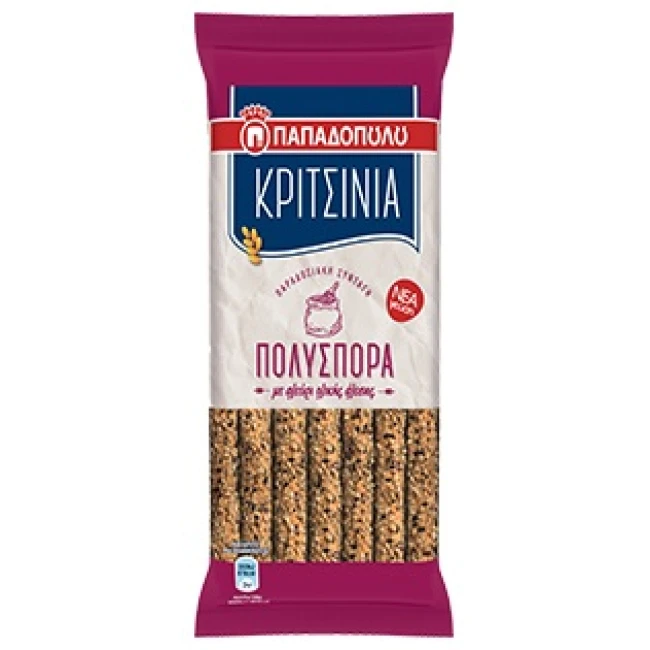 Παπαδοπούλου Κριτσίνια Πολύσπορα 185g