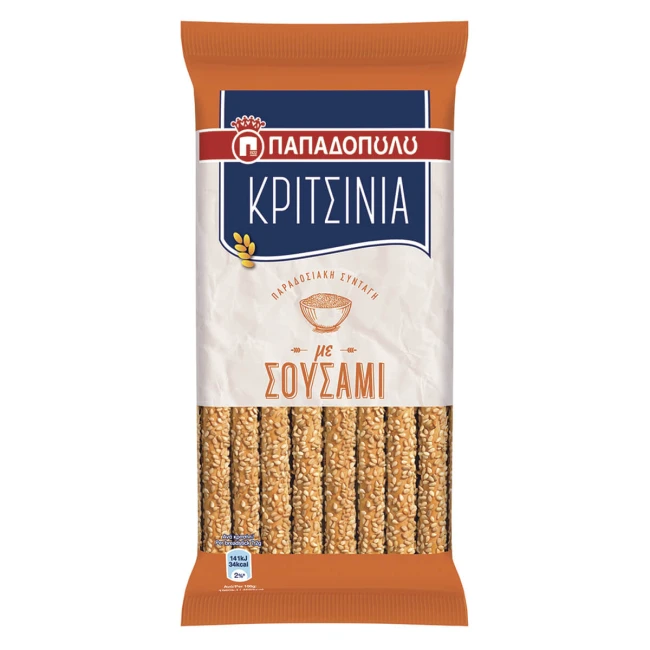 Παπαδοπούλου Κριτσίνια με Σουσάμι 130g