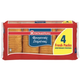 Παπαδοπούλου Φρυγανιές Σίτου 4x127,5gr