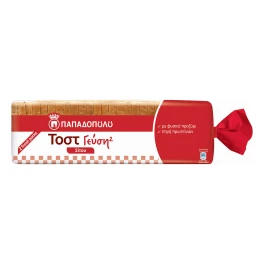 Παπαδοπούλου Γεύση 2 Ψωμί Τοστ Σίτου 700gr