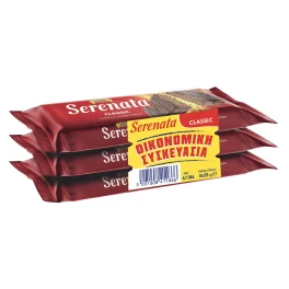 Serenata Γκοφρέτα με Σοκολάτα Γάλακτος 3x33gr