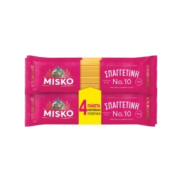 Μisko Σπαγγέτι Νο10 Οικογενειακή Συσκευασία 500gr x4τμχ
