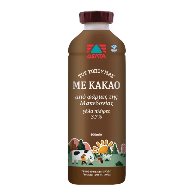 Δέλτα του Τόπου μας Σοκολατούχο Γάλα 500ml