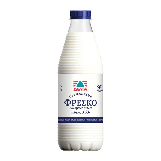 Δέλτα Καθημερινά Φρέσκο Γάλα Πλήρες 1lt