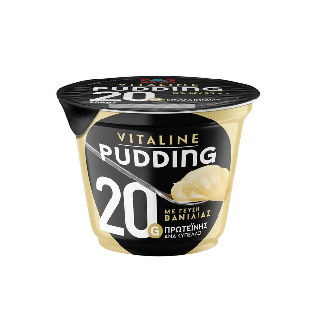 Δέλτα Vitaline Pudding Protein Βανίλια 200g
