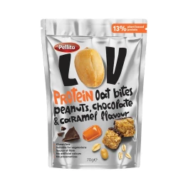 Pellito Lov Bites Peanuts Καραμέλα & Σοκολάτα Με Πρωτεϊνη 70g