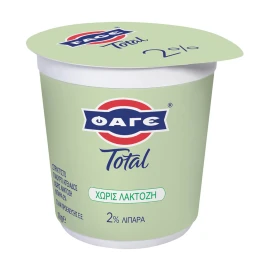 Φάγε Total Γιαούρτι Στραγγιστό Χωρίς Λακτόζη 2% Λιπαρά 1Kg