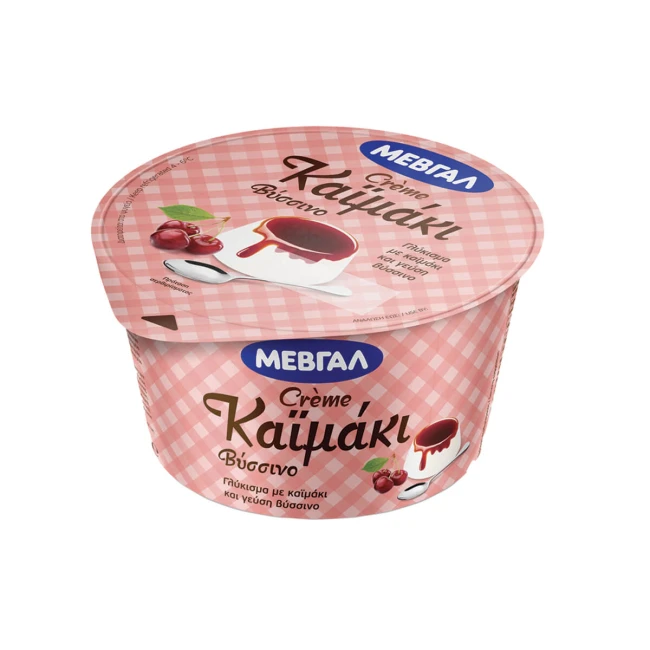 ΜΕΒΓΑΛ Crème Γλύκισμα με Καϊμάκι και Γεύση Βύσσινο 150g