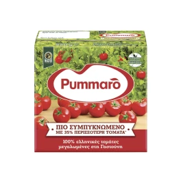 Pummaro Πασσάτα Πιο Συμπυκνωμένο 520gr Pummaro Πασσάτα Πιο Συμπυκνωμένο 520gr