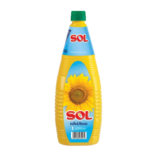 Sol Ηλιέλαιο Πλαστική Φιάλη 1lt
