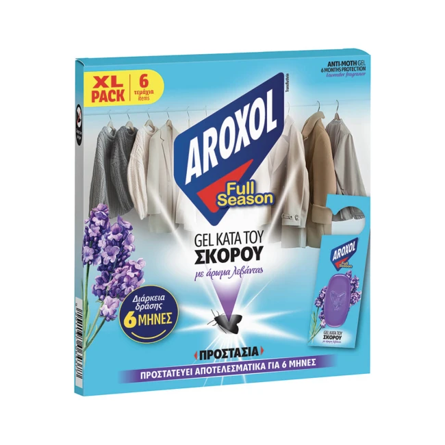 Aroxol Σκοροκτόνο Gel Λεβάντα 6τμχ
