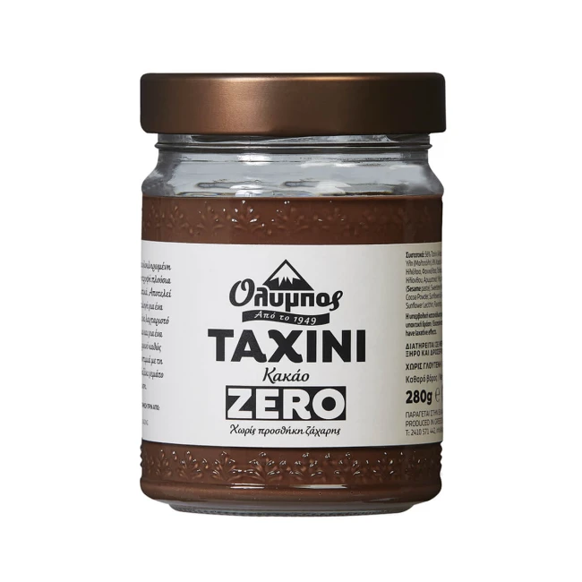 Όλυμπος Ταχίνι Με Κακάο Zero Sugar 280gr Όλυμπος Ταχίνι Με Κακάο Zero Sugar 280gr