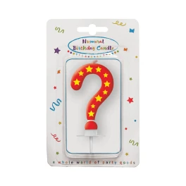 Decorata Κερί Γενεθλίων Με Αστέρια Ερωτηματικό
