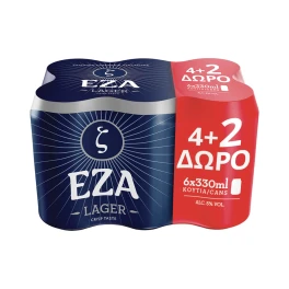 Έζα Ζ Lager Μπύρα 4x330ml +2 Δώρο