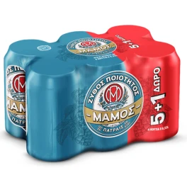 ΜΑΜΟΣ Μπύρα 5x330ml  +1 Δώρο