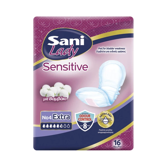 Sani Lady Πάνες Ακράτειας Sensitive 16τμχ
