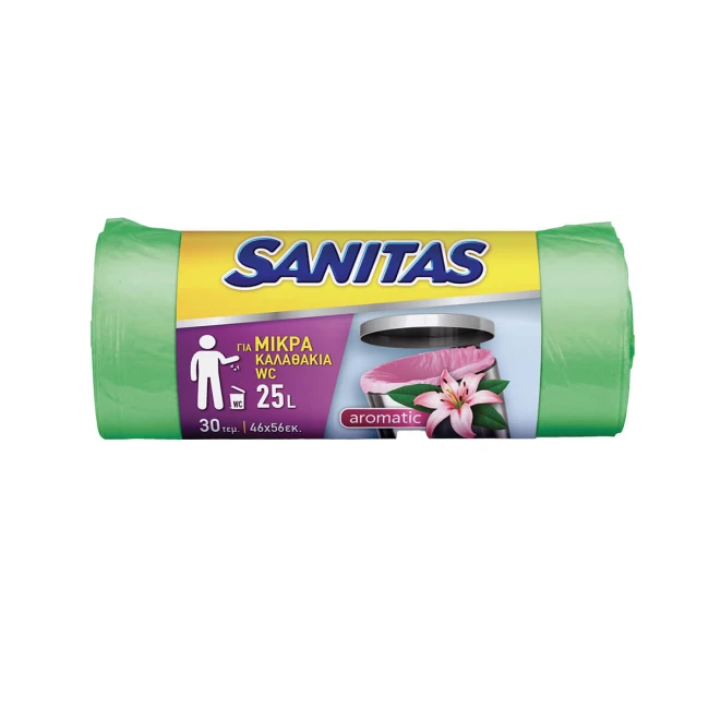 Sanitas Σακούλες Απορριμάτων Μικρές Αρωματικές 30τμχ