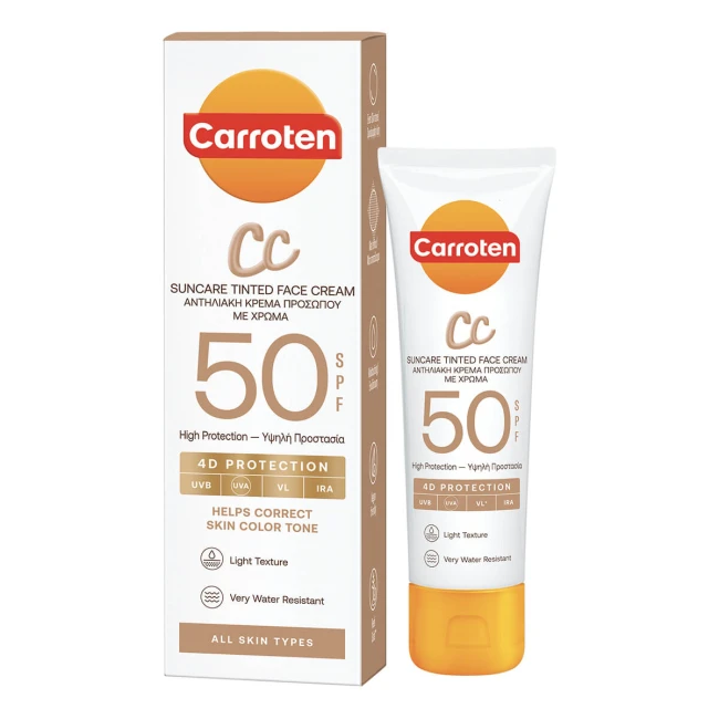 Carroten Face Cream CC SPF50  50ml