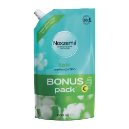 Noxzema Αφρόλουτρο Talc Bonus Pack Ανταλλακτικό 600ml