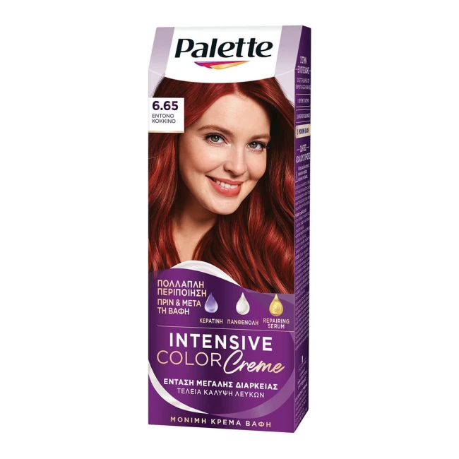 Palette Βαφή Μαλλιών Έντονο Κόκκινο No6.65 50ml