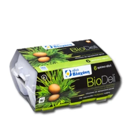 Βλαχάκης Αυγά Biodeli 53-63 gr 6 Τεμ.