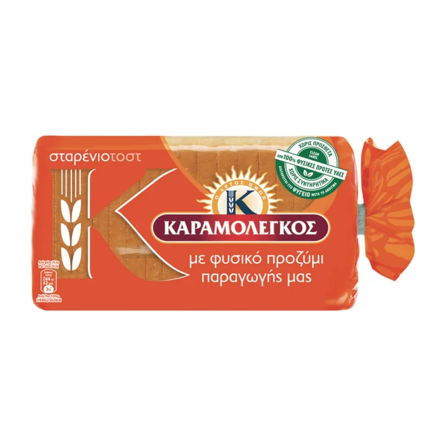 Καραμολέγκος Ψωμί Τοστ Σίτου Μίνι 340gr