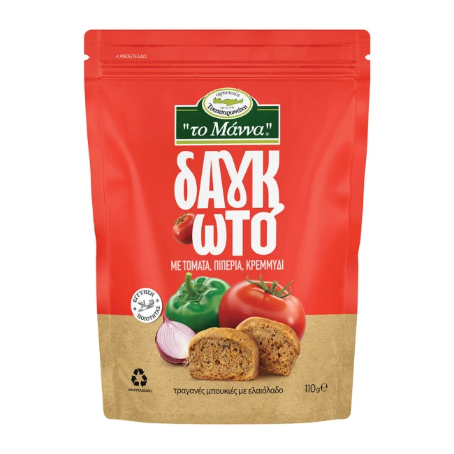 Μάννα Δαγκωτό Τομάτα, Πιπεριά, Κρεμμύδι 110g