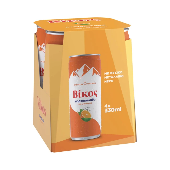 Βίκος Πορτοκαλάδα 330ml x 4
