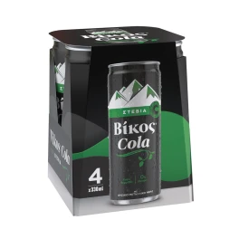 Βίκος Αναψυκτικό Cola Stevia 4x330ml