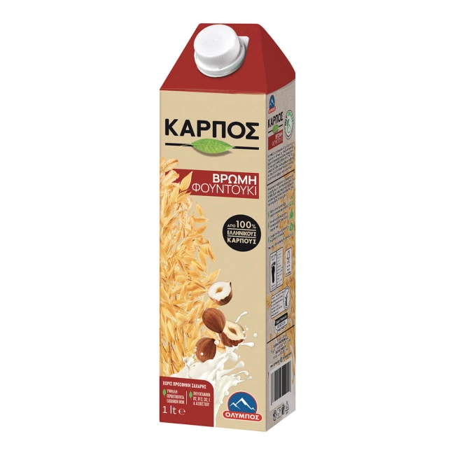 Όλυμπος Ρόφημα Βρώμη Φουντούκι Χωρίς Ζάχαρη 1lt