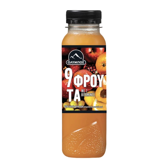 Όλυμπος Φυσικός Χυμός 9 φρούτα 250ml
