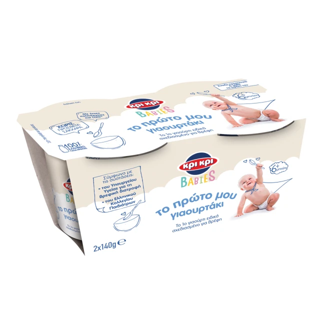 Κρι Κρι Γιαούρτι Babies το Πρώτο μου Γιαουρτάκι 2x140gr