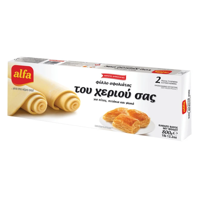 Alfa Φύλλο Σφολιάτας του Χεριού Σας 800g