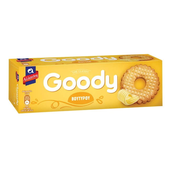 Αλλατίνη Goody Μπισκότα Βουτύρου 175gr Αλλατίνη Goody Μπισκότα Βουτύρου 175gr