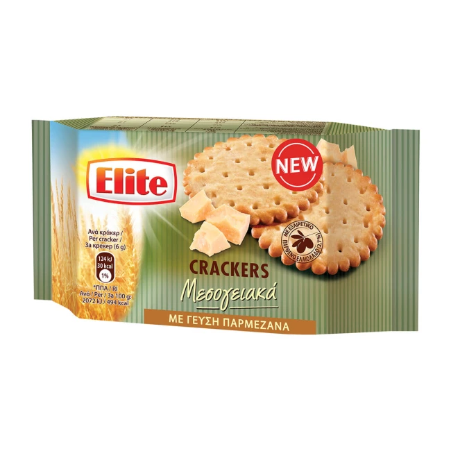 Elite Crackers Μεσογειακά Παρμεζάνα 105gr