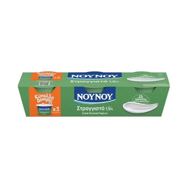 ΝΟΥΝΟΥ Γιαούρτι Στραγγιστό 1,5% 3X200gr
