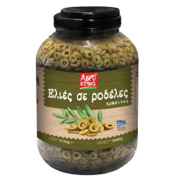 Αγρόκτημα Ελιές Πράσινες Ροδέλες 3Kg