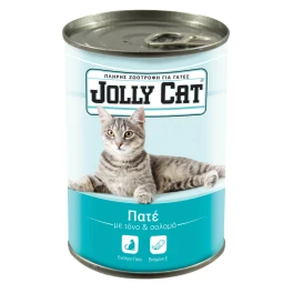 Jolly Cat Τροφή Γάτας Πατέ Τόνος Σολωμός 400gr