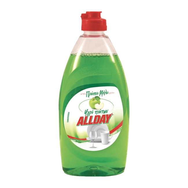 Allday Υγρό Πιάτων Πρασινό Μήλο 500ml