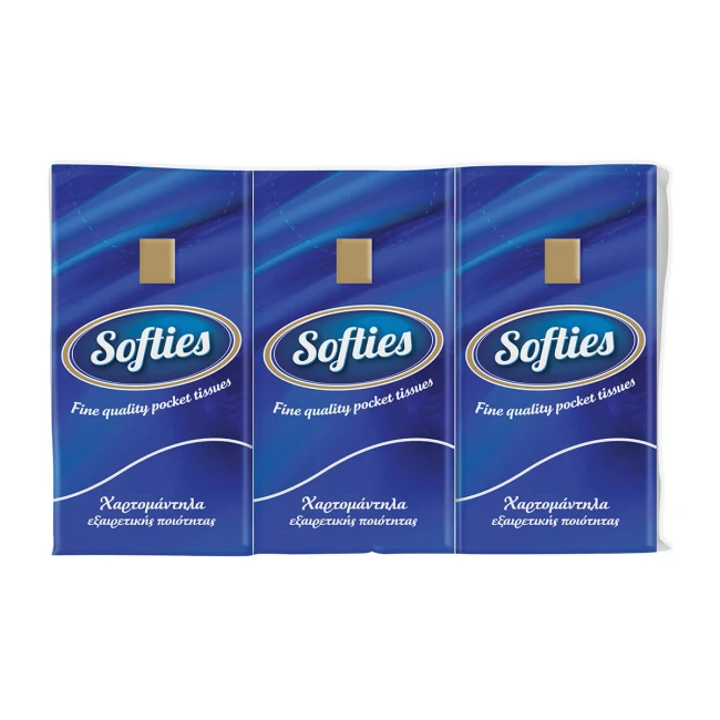 Softies Χαρτομάντηλα Τσέπης 3φυλλα 6τμχ