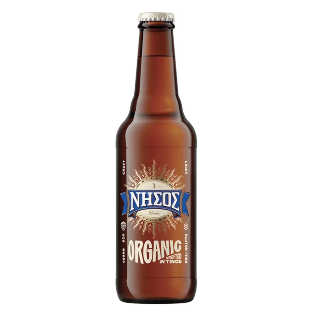 Νήσος Organic Craft Lager μπύρα Φιάλη 330ml (Μη Επιστρεφόμενη) Νήσος Organic Craft Lager μπύρα Φιάλη 330ml (Μη Επιστρεφόμενη)