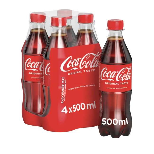 COCA COLA 500MLx4  PET Cola
