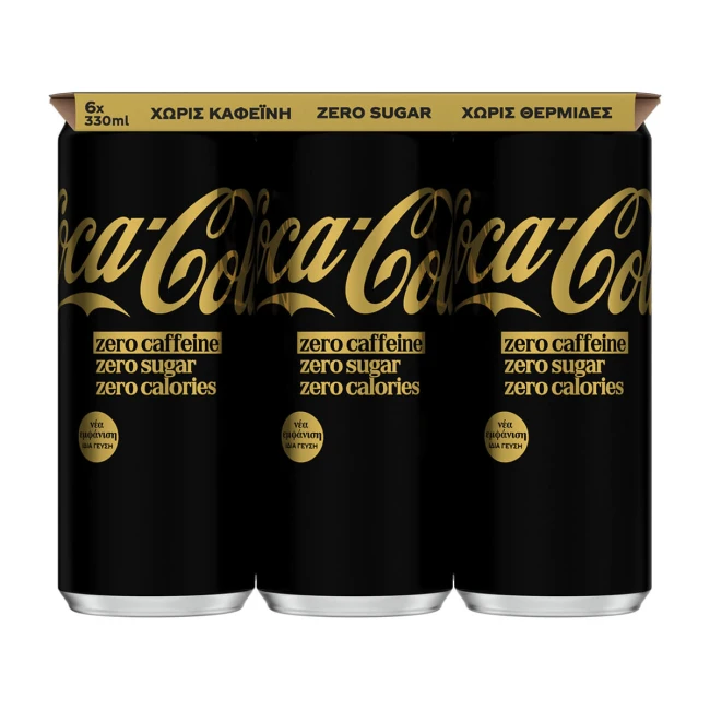 Coca-Cola Zero Αναψυκτικό Χωρίς Καφεΐνη 6x330ml